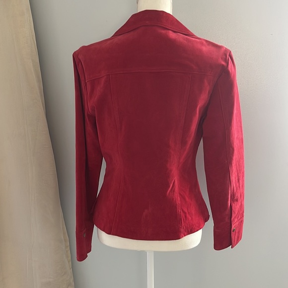 Modern images red jacket leather size small - Picture 4 of 8